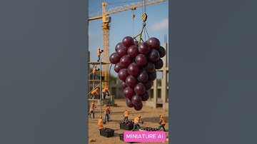 What happens if you drill into a GRAPE  #aivideo #ai #animation #fruit #videoai #nextgenai