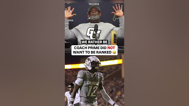 Coach Prime Did NOT Want to be Ranked 🤣