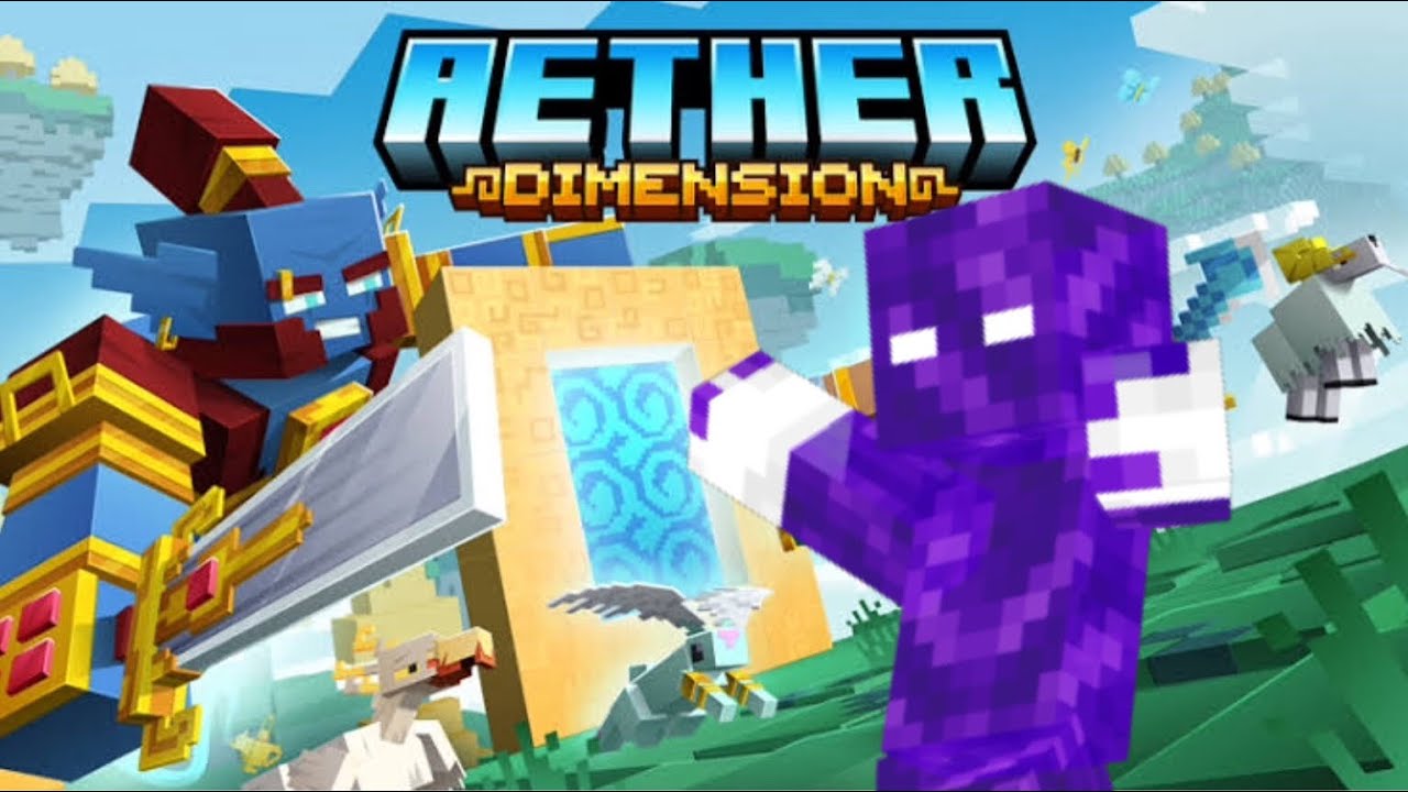 JOGUEI O AETHER OFICIAL NO MINECRAFT BEDROCK! (Addon Marketplace) - YouTube