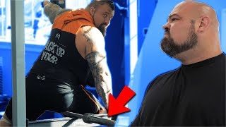 EDDIE GETS INTIMATE WITH A BARBELL? | SQUATTING WITH EDDIE HALL & NICK BEST