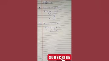How to solve Linear Inequality Equations | Easy way to understand | #maths #study