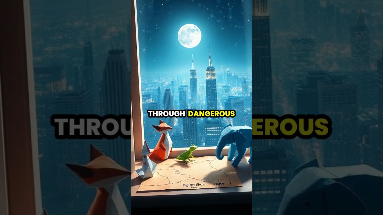 The Magical Journey of Origami Animals 🦢✈️