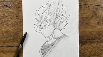 How to Draw Goku Super Saiyan (SSJ) Step-by-Step | Easy Anime Drawing for Beginners