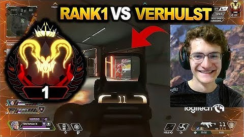 TSM Verhulst team vs RANK1 team in new ranked!! WHO WON? ( apex legends )