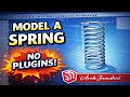 How to Model a Spring in SketchUp (No Plugins)#SketchUp#SketchUpModeling#3DModeling#architecture