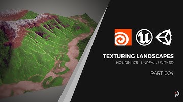 Texturing Landscapes for Games - Houdini 17.5 + Unreal / Unity - Part 4