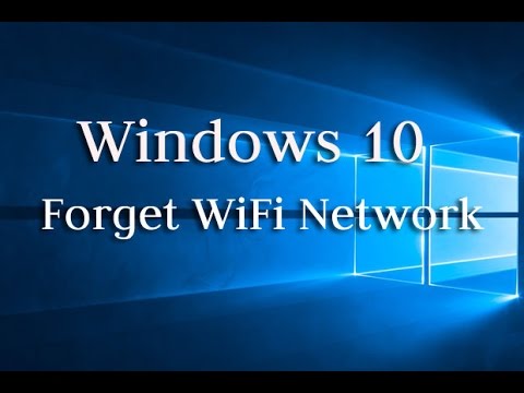 How to Forget WiFi Network in Windows 10