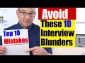 Top 10 Interview Mistakes Quiz