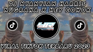 DJ NYANYIAN HARIS NUGRAHA X HEY COWOK • VIRAL TIKTOK FULL BASS TERBARU 2023 ( Yordan Remix Scr )