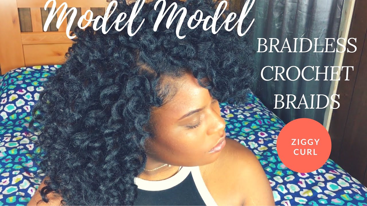 Braidless Crochet Braids Model Model Ziggy Curl/ Jamaican 