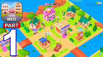 Town Mess Building Adventure - Gameplay Walkthrough Part 1 Tutorial Build Dream Town City (Android)