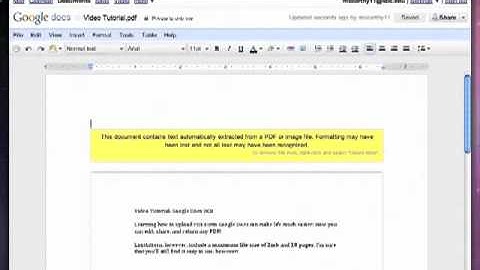 Google Docs OCR