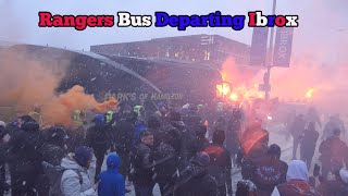 Glasgow Rangers Bus Departing Ibrox
