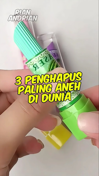 3 Penghapus paling aneh di dunia, Nomor 3 Bikin nostalgia....