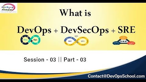 What is DevOps  - SRE and DevSecOps | Session - 03 | Part - 02