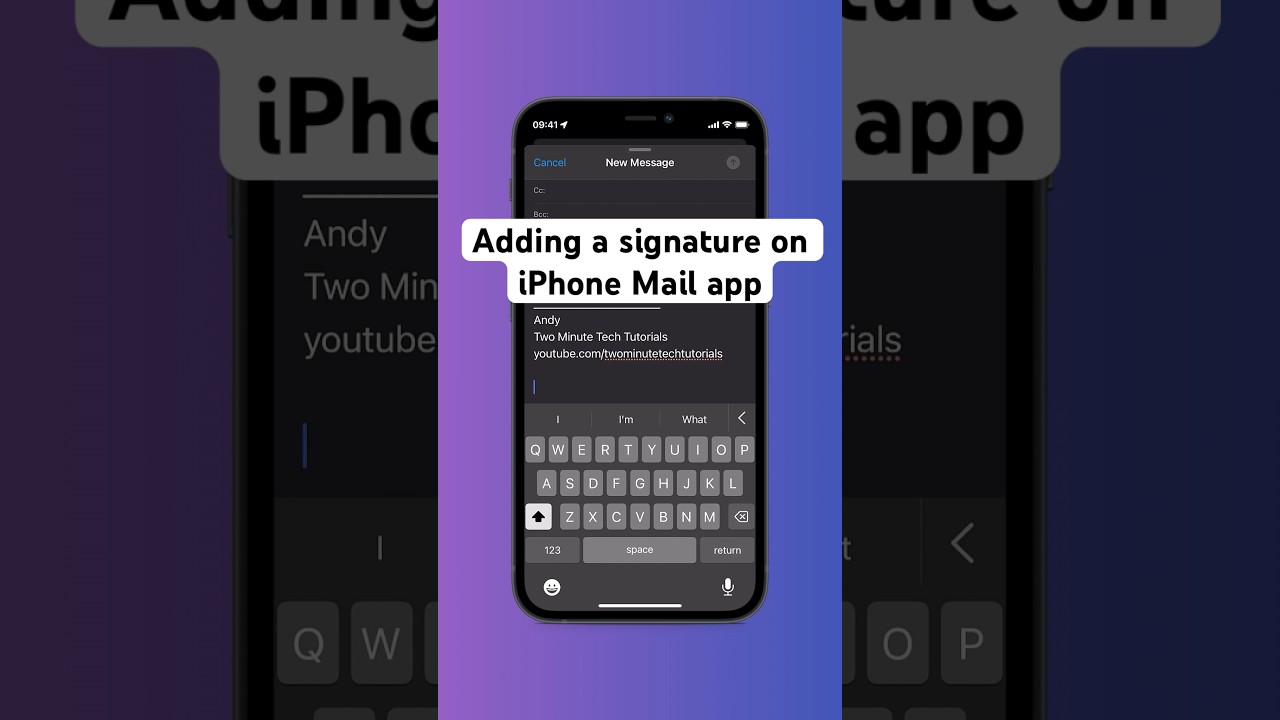How To Add A Signature On IPhone Mail App iOS 2023 shorts iphone How To Add A Signature On IPhone Mail App iOS 2023 shorts iphone
