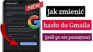 Jak zmienić hasło do Gmaila (jeśli go nie pamiętasz) ||  Zmień hasło do Gmaila (2023)