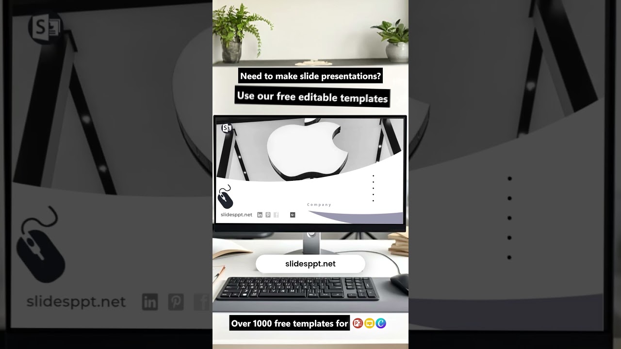 Free Apple Company Template for PowerPoint, Google Slides and Canva #appleppt