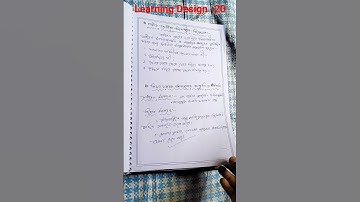 Life Science Learning Design 📖📚 #b_ed #exam #bsaeu #learningdesign #practicum #shorts #study