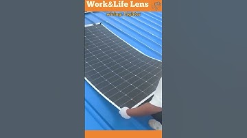 Thumbnail of Flexible solar panels install easily on corrugated roofs, offering quick setup and versatility.