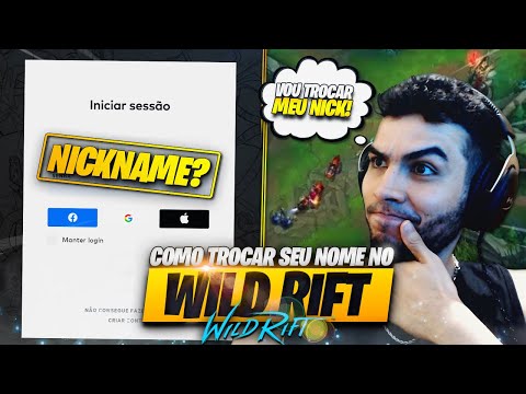 Como Trocar Seu NICK no WILD RIFT Pelo GOOGLE(ou FACEBOOK)!