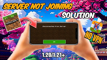 Minecraft PE Server Not Joining "Problem Fix" 😳 || Disconnect From Server || Minecraft 1.21
