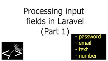 Laravel: How to extract the value of TEXT, EMAIL, NUMBER and PASSWORD fields - Part 1