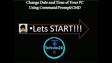 How to Change Date and Time of System Using CMD/Command prompt