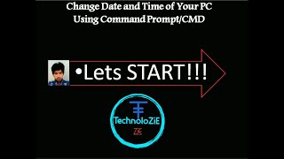 How to Change Date and Time of System Using CMD/Command prompt