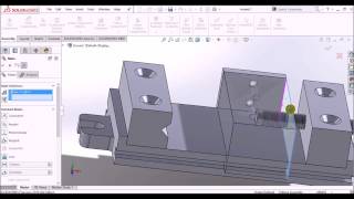 SOLIDWORKS Vice full assembly (Advanced)