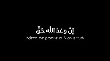 يا ايها الناس ان وعد الله حق | سورة فاطر شاشة سوداء (كروما) صوت تقشعر له الابدان 🤍