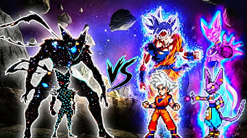 Monster Garou OP (New) VS Goku DBS V3.5 OP (all form) & Beerus OP (all form)in Jump Force Mugen🤩