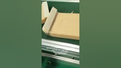Car panel air filter paper rotary pleating machine with laser cutter