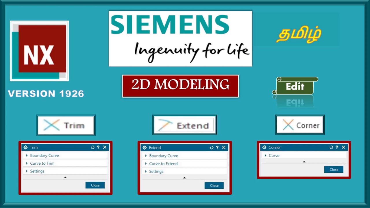 Nx1926 Tamil 24.Trim, Extend, Corner YouTube