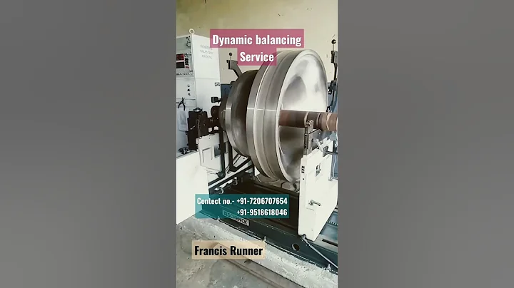 Francis Runner dynamic balancing #balancing #schenck #Rotor #machine