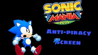 Sonic Mania Plus Anti-piracy screen mobile 📵