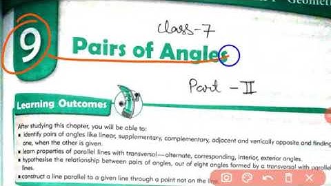 Class 7 Math cbse | Chapter 9 Pairs of Angels Part 2 | mkd agrim academy