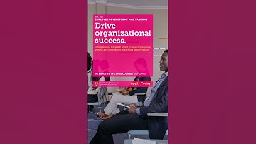 Empower yourself with the skills and knowledge that drive organizational success. Enrol Today!