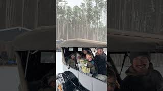 Joey Logano Drifts a 100-Year-Old Model T in a Snowstorm ❄️🏁