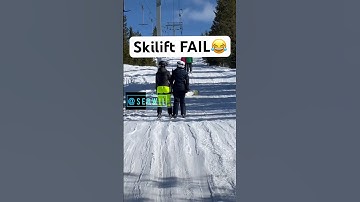 Snowboard VS Skilift FAIL😂🏂 #fail #snowboard #ski #winter #fails