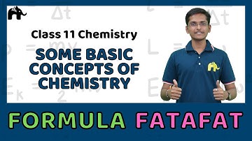 Some Basic Concepts of Chemistry | Class 11 Chemistry Formulas Sheet | Revision List CBSE NCERT