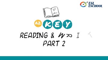 A2 KEY (KET) Reading and Writing  Part 2 Top Tips