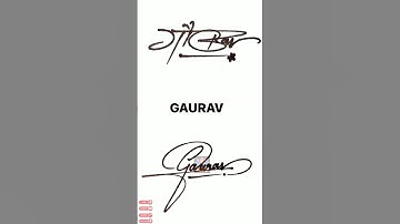 #gaurav 💖comment your name for next logo. ❣️ #trending #viral #calligraphy  #shorts #youtubeshorts