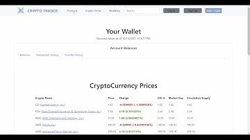 CryptoTrader Application (WIP)