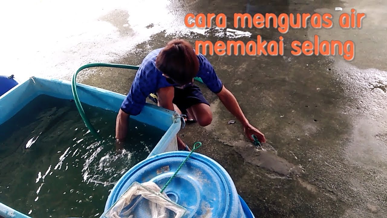 Cara menyedot air pakai selang 
