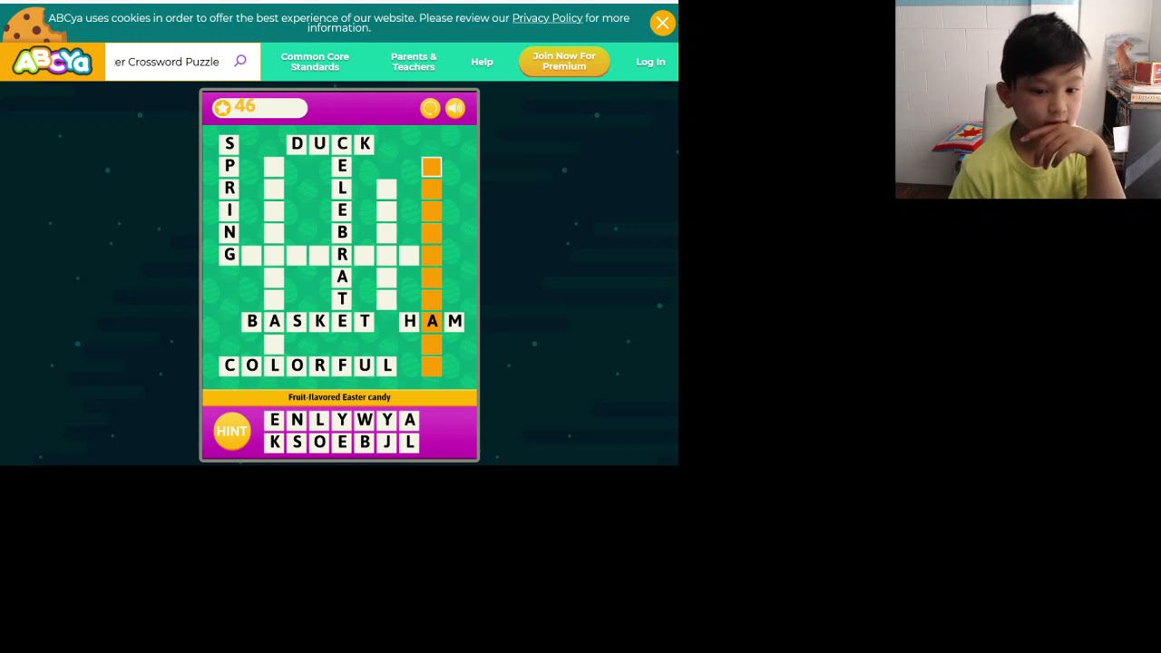 Aadit Plays Easter Crossword Puzzle On ABCya YouTube Aadit Plays Easter Crossword Puzzle On ABCya YouTube