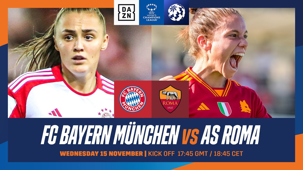 FC Bayern München - AS Roma UEFA Womens Champions League 2023-24 Spieltag 1 Ganzes Spiel