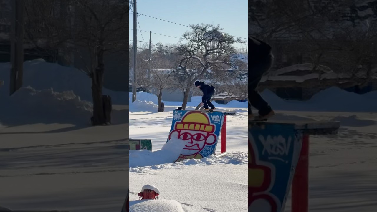 После снежной бури Майкл Хайлески Raw Skateboarding