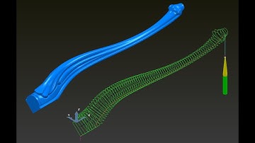 #19 projection line & curve & surface finishing  Multi axis in power mill