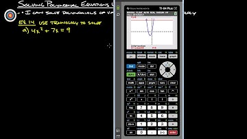 4E Solving Polynomial Equations Using Technology (Graphing)